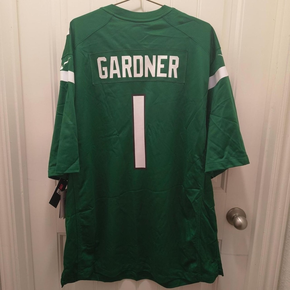 Nike On Field NWT New York Jets Sauce Gardner #1 Jersey Gotham Green 3XL